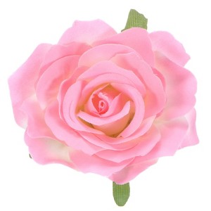 Unique Bargains Fabric Floral Wedding Party Rose Hair Clip Brooch 1 Pc - 1 of 4