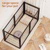 Gulches 47.2" Dog Crate for Small to Medium Dogs with Top Cover and Customizable Doors - 4 of 4