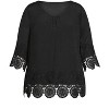 Avenue Women's Plus Size Sylvie Crochet Top - 4 of 4