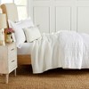 Market & Place 100% Cotton Waffle Striped Bed Blanket - 4 of 4