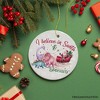 I Believe in Santa and Dinosaurs Ornaments, Playful Prehistoric Christmas Fun Decor| OrnamentallyYou - 4 of 4