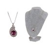 Anna-Kaci Women's Crystal Pendant Necklace, Cute and Sparkling Design with Adjustable Chain for Special Occasions - Rabbit - 2 of 4