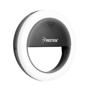 Insten Video Conference Lighting Kit For Cell Phone Laptop, LED Mini Ring Lights, Dimmable, Button Control - 1 of 4