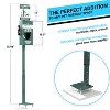 Flash Furniture Kessler Mini Pet Waste Station with Glow in the Dark Sign, Pull Out Waste Bag Dispenser, and Hand Sanitizer Bottle - 400 Bags Included - 4 of 4