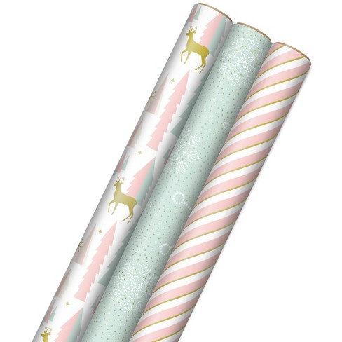 Pink Christmas Wrapping Paper