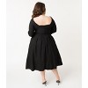 Unique Vintage Women's Plus 1950s Sweetheart Lamar Swing Dress - 2 of 4