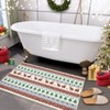 Coucheta Christmas Snowflake Area Rug, Washable Low Pile Carpet, Non-Slip Soft Holiday Decor for Living Room, Bedroom, Kitchen & Dining - 4 of 4