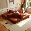 2-in-1 Memory Foam Sofa Bed - Modular Convertible Design, for Living Room, Bedroom and Apartment,No Assembly Required,Dark Grey - 2 of 4