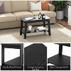 31.5" Coffee Table, Modern Industrial Rectangular, 2-Tier Storage, Durable, Easy Assembly for Living Room, Apartments, Offices - 4 of 4