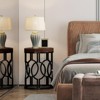 FONTOI 20'' Round End Table, Modern Accent Side Table with O-Shaped Base for Living Room, Bedroom, Brown&Black, 19.69"*25.59"*19.69" - 4 of 4