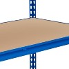 5 Tier Heavy Duty Shelving,2500LBS Industrial Storage Rack,Adjustable Metal Garage Shelves for Warehouse, Basement,Pantry, 48" W x 24" D x 71" H,Blue - 4 of 4