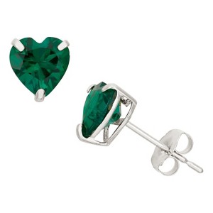 Designs By Gioelli 10K White Gold Gemstone Stud Earrings - 1 of 2