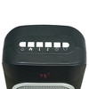 Comfort Zone CZ523RBK Portable 23 Inch Tall Widespread Adjustable Oscillating Digital Tower Personal Space Heater with Remote Control, Black - 4 of 4