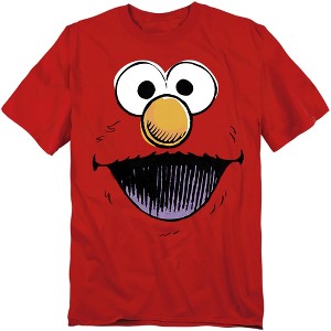 Men's Sesame Street Elmo Retro Sketch Face T-Shirt - 1 of 4