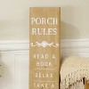 VIP Wood 10 in. Brown Relaxation Porch Rules Sign - 4 of 4