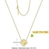 HTUTWOO Clover Pendant Necklace for Women 18K Gold Plated Four Leaf Clover Necklaces Lucky Simple Jewelry Gifts for Women - 2 of 4
