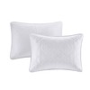 Gulches 3 Piece Reversible Bedspread Set, White King/Cal King - Timeless Versatile Bedding for Clean, Bright Bedroom Aesthetics - 2 of 4