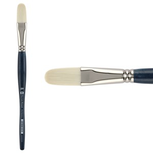 Borciani e Bonazzi Unico Bianco Synthetic Series 832 Paint Brush, Filbert 20 - Acrylic, Oil, Gel, Impasso Painting - Ergonomic Handle, Cruelty-Free, - 1 of 4
