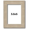 PosterPalooza | 3.5x5 Thin Barnwood Picture Frame, UV Acrylic, 2 Finishes - Grey and Black - 2 of 4