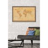 Trends International Antique World Map 2024 Framed Wall Poster Prints - 2 of 4