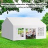 20x20 ft Outdoor Canopy with 6 Removable Sidewalls, Heavy Duty Wedding Party Tent, Portable Shelters Gazebo for Camping Wedding Parties - 4 of 4