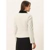 INSPIRE CHIC Women's Work Office Contrast Collar Single Breasted Winter Coat - 4 of 4