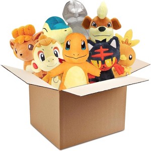 Pokemon Fire Type 8" Plush Assorted Blind Box, 3-Pack - Receive 3 Randomly Selected Fire Type Pokemon Characters & Rare Collectible Silver Pokemon - - 1 of 4