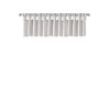 MAYEERTY 50x26" Lightweight Faux Silk Valance With Beads White - 3 of 4