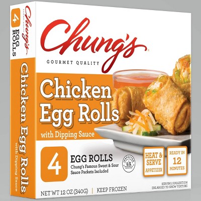 Chung's Frozen Chicken Egg Rolls - 12oz/4ct