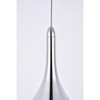 Elegant Lighting Amherst Collection LED 1-light pendant 5 in x 9in chrome finish - 4 of 4