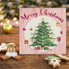 Pink Christmas Wooden Sign - Merry Christmas Home Decor, 5 x 5 Inch - 3 of 4