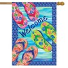 Colorful Flip Flops Summer House Flag Nautical 28" x 40" Briarwood Lane - 2 of 4