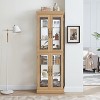NicBex Modern Freestanding Tall Toy Display Pantry Cabinet with Glass Door & LED Lighting,Bar Cabinets for Hallways,Living Room,Kitchen - 4 of 4