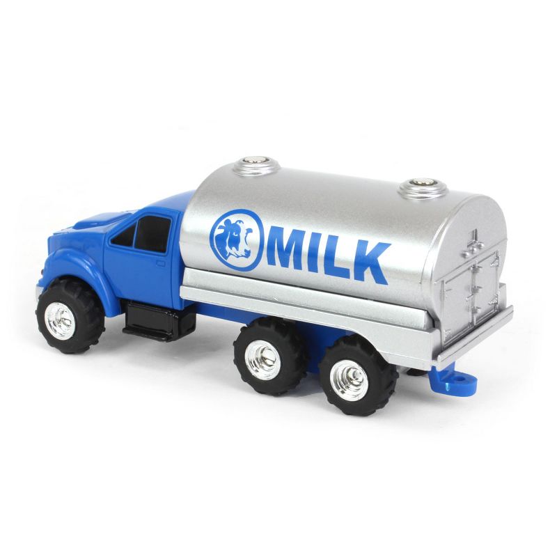 ERTL 1/64 Collect N Play Blue Tandem Milk Tank Truck, 47493, 4 of 5