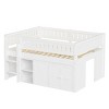 Polibi Full Size Loft Bed with Built-In Storage, Chalkboard Panel & Underbed Play Space - 4 of 4