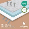 Babylicious Waterproof Pack N Play Mattress Topper Soft Memory Foam, Roll-Up Design, Breathable and Travel-Friendly– Twin Size (38" x 26") - 3 of 4