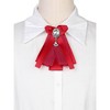 Elerevyo Women's Ribbon Rhinestone and Pearl Accessories Bow Tie - 4 of 4