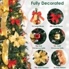 GOTGELIF 6Ft Pencil Tree Pull-Up Pre-Decorated Christmas Tree, Fully Lit & Ready to Glow - 3 of 4