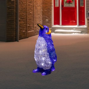 Northlight LED Lighted Commercial Grade Acrylic Penguin Outdoor Christmas Decoration - 12.5" - 1 of 4