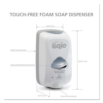 Dove Gray Automatic Foaming Soap Dispenser with Motion Detection
