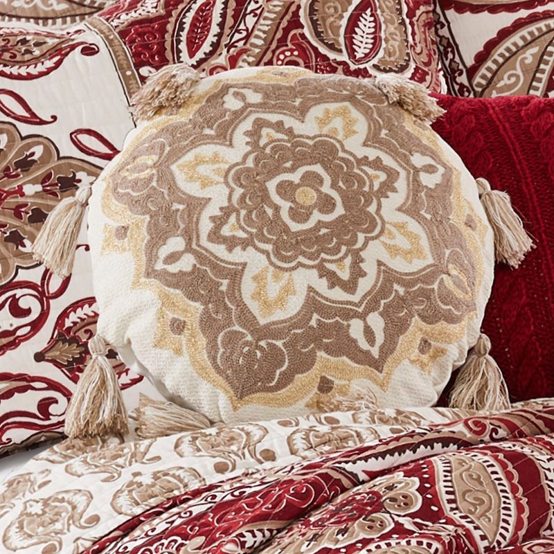 Astrid Embroidred Medallion Decorative Pillow - Levtex Home, 2 of 4