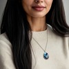 Ross-Simons Tonal Blue Multi-Gemstone Inlay Pendant Necklace With 3.70 Carat Sapphire and .80 ct. t.w. Swiss Blue Topaz in Sterling Silver Size 18 - 2 of 3