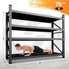 Mlezan Heavy Duty Shelves: 3000/5000 LBS Capacity, Black Metal Adjustable Storage for Garage or Warehouse. 48"W/71"W Industrial Shelving Unit. - 2 of 4