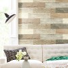 RoomMates Distressed Barn Wood Plank Peel And Stick Wallpaper Giant Wall Decals Brown - 3 of 4