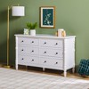 Walker Edison Easy Assembly Solid Wood 5 Drawer Spindle Chest - 2 of 4