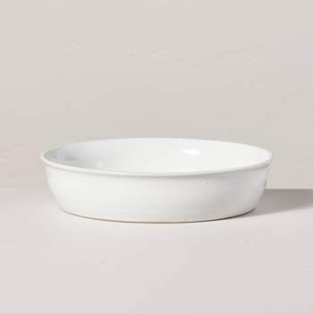 27oz Flared Brim Stoneware Pasta/Grain Bowl Vintage Cream - Hearth & Hand™ with Magnolia