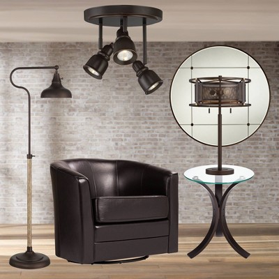 Denise Bronze 3-Head LED Ceiling Track Light Fixture