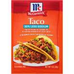 McCormick Taco Seasoning Mix 30% Less Sodium - 1oz