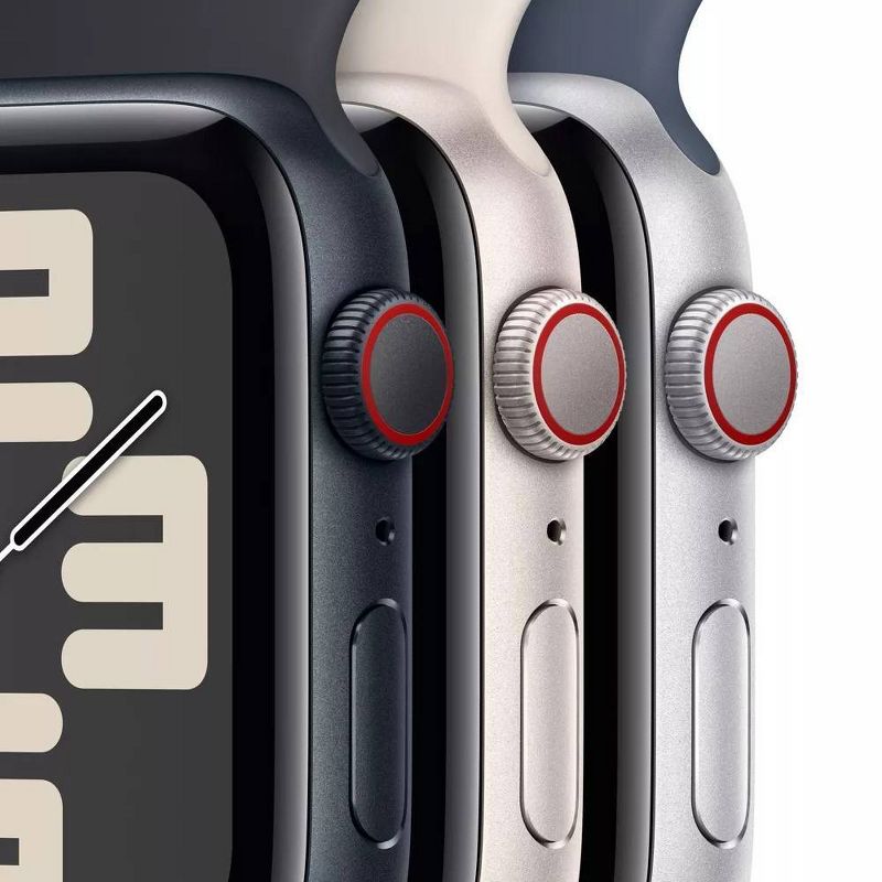 Refurbished Apple Watch SE GPS + Cellular (2023, 2nd Generation) Aluminum Case with Sport Band - Target Certified Refurbished, 3 of 7