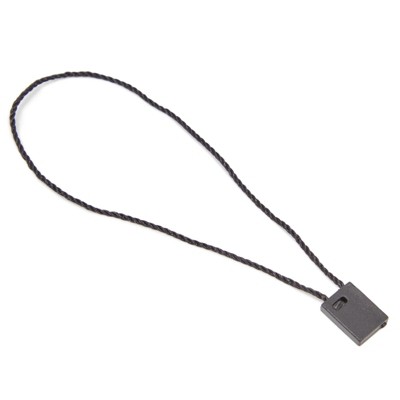 Stockroom Plus 1500 Piece Black Nylon Hang Tag String, Snap Lock Pin Plastic Fasteners, 7 Inch